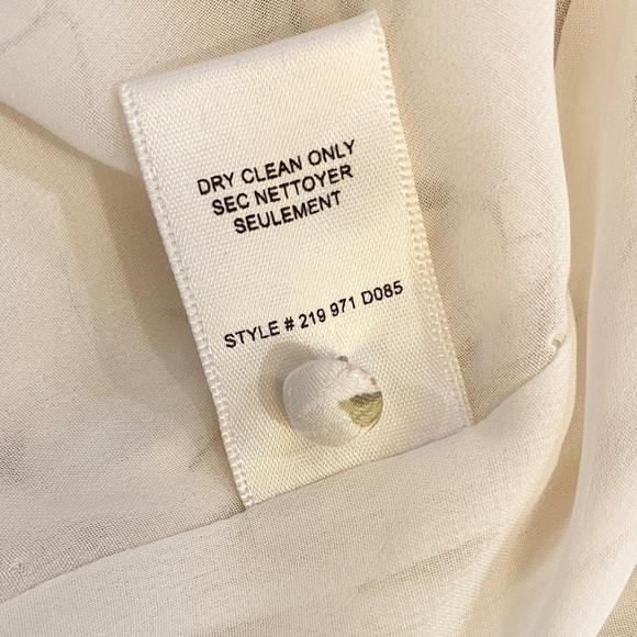 Rebecca Taylor Ivie Floral Silk Blend Ruffle Dress Size 10 Ivory Pink Green - Picture 11 of 15